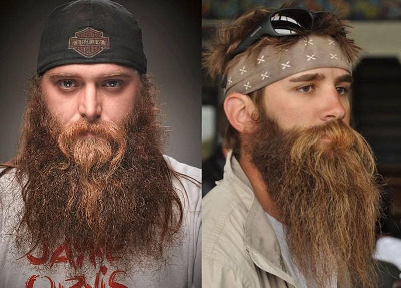 Barbe de viking épaisse et texturée