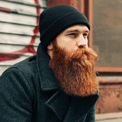 Barbe viking rousse