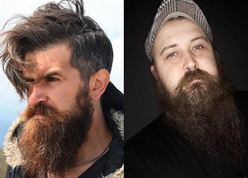 Barbe de viking touffu