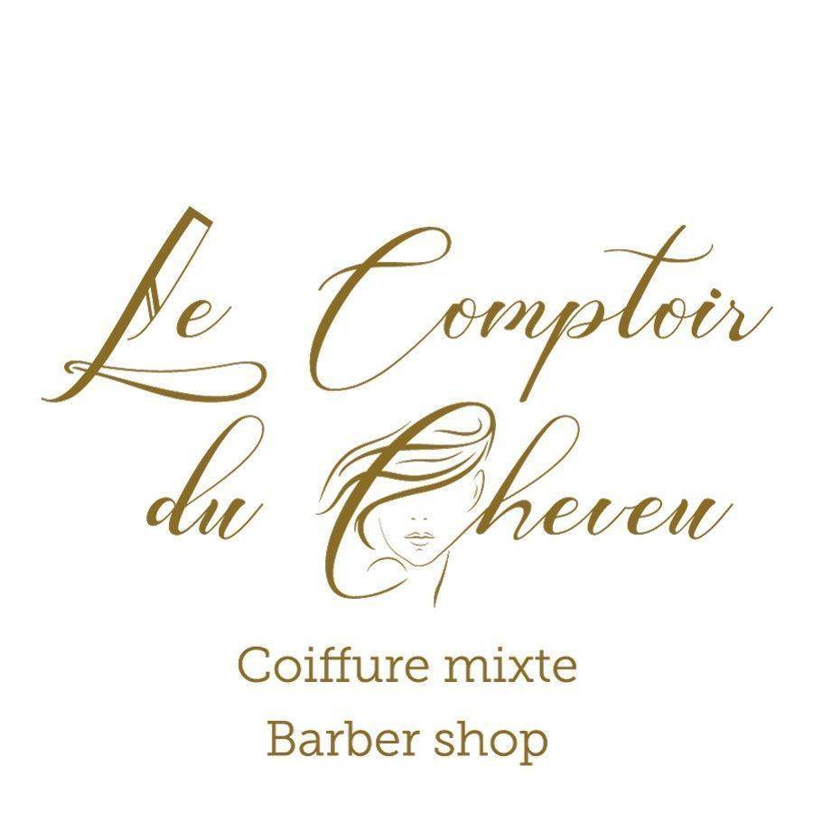 Logo barbier Le comptoir du cheveu