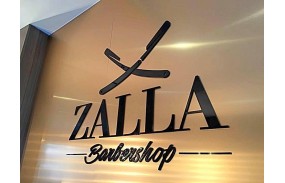Logo barbier Zalla Création